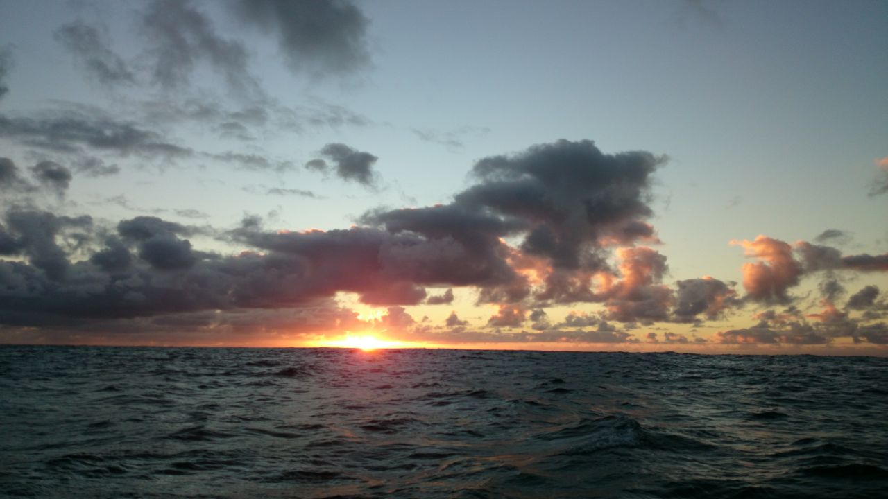 Sunset auf der Atlanty Odyssey mit der hapa na sasa