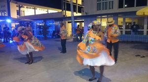 Tanzeinlage bei einer der Wilkommensfeiern der Atlantic Odyssey n Martinique