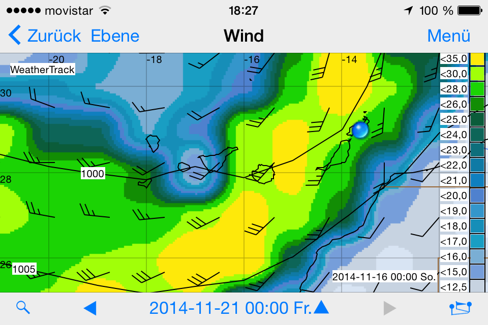 Wenn wir nicht rechtzeitig mit der hapa na sasa nach Süden kommen, erreichen uns 30-35kn Wind von vorne.