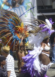 Es gab sogar ein paar Dickere bei der grossen Parade in Trinidad