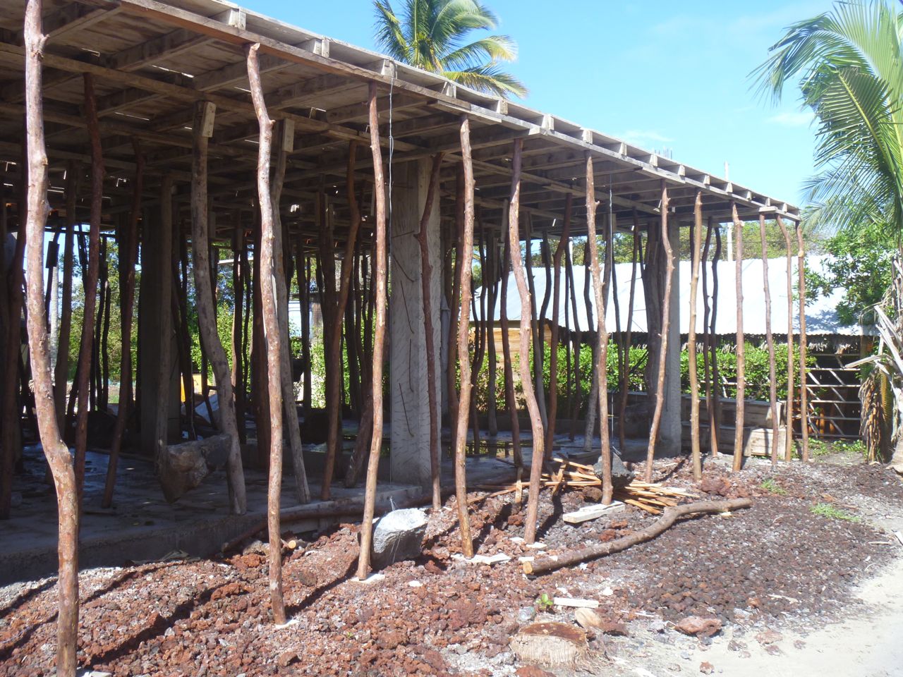 Baustelle auf Isabela Galapagos