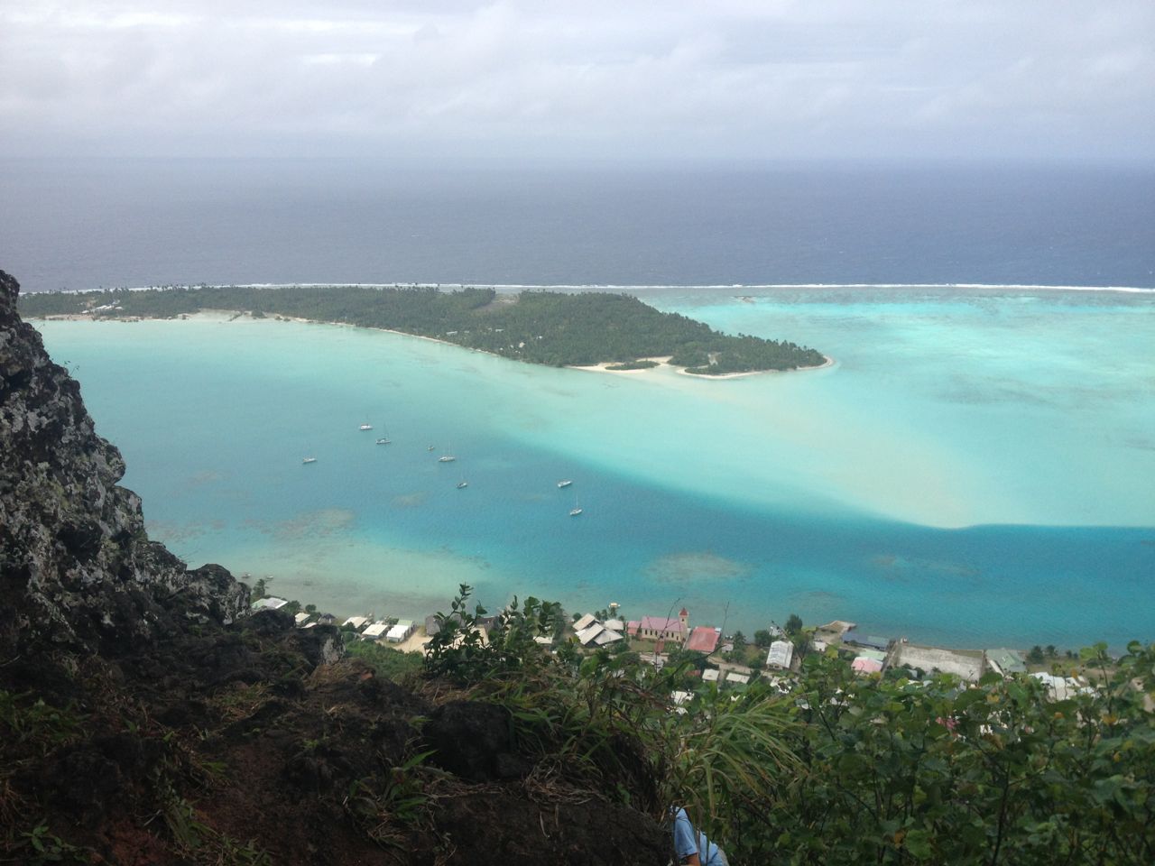Die hapa na sasa in der Lagune von Maupiti Französisch Polynesien