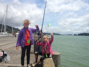 Kidsfischen in Opua Neuseeland