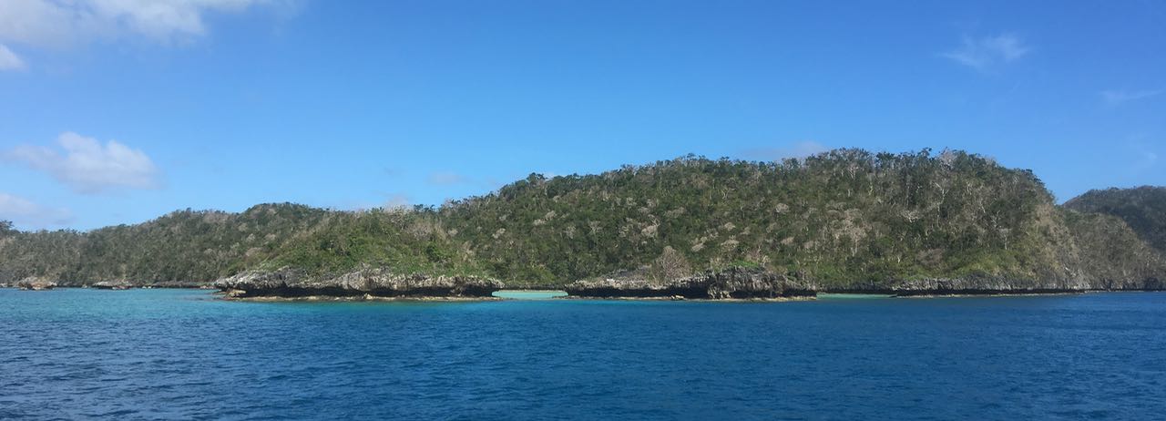 Die sehr markanten Kalksteininseln von Vanuabalavu
