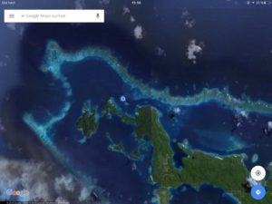 Google Maps Satellitenbild von der Ansteuerung von Vanuabalavu